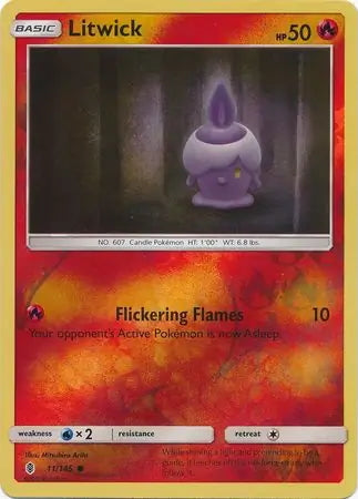 Guardians Rising Litwick #11/145 reverse holo